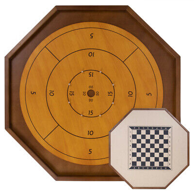  Tournament Crokinole Board Game 30 Inch, 2 in 1