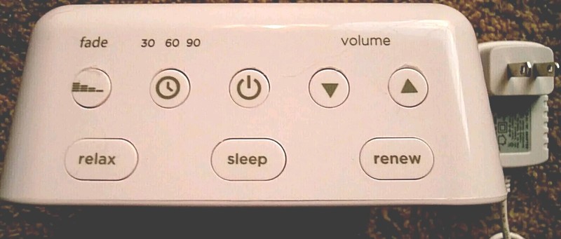 Sharper Image Soother Includes Campfire Sound Plus 11 More-Unique-AC Adapter