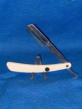Vintage White Handle Straight Razor Made in India