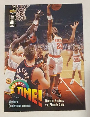 Hakeem Olajuwon Robert Horry 1995-96 Collector's Choice German II NBA Card  151