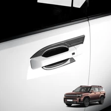 ABS Exterior Door Handle Cover + Bowl Trim Set For Hyundai Santa Fe 2024 2025