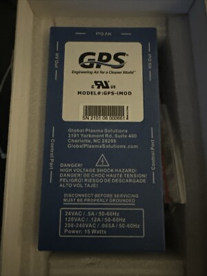 NEW GPS-iMod Power Supply For Modular Needlepoint Bipolar Ionization System NBPI
