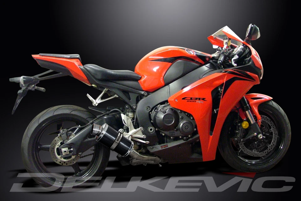 Kit silenciador escape carbono ovalado 9" Honda CBR1000RR 2008-2016 Delkevic Slip On Foto 4 de 4