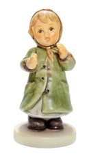 GOEBEL HUMMEL W. Germany "Keeping Time" Hand Painted Porcelain Figurine TMK8