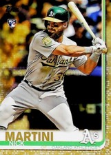 2019 TOPPS SERIES 2 #618 NICK MARTINI ROOKIE CARD GOLD /2019 OAKLAND ATHLETICS