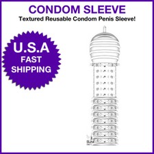 Texturizado Masculino Condones Condon Reusable Reutilizable Para Hombles Suave D