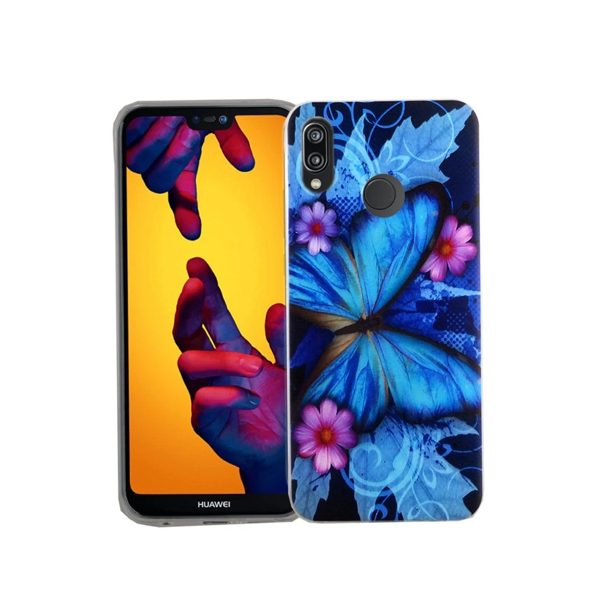 Custodia A Libro MOBESV In Pelle Per Huawei P20 Pro, Con Chiusura Magnetica, Porta Carte E Supporto, Elegante Blu Bicolore