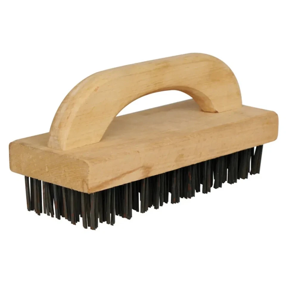 Heavy duty butchers block brush Cleaning Tool Kitchen BBQ Grill