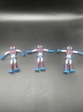 Lot Of 3 Vtg Voltes v bendable bootleg robot godaikin 1980s Rubber