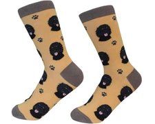 Labradoodle Socks Unisex Black