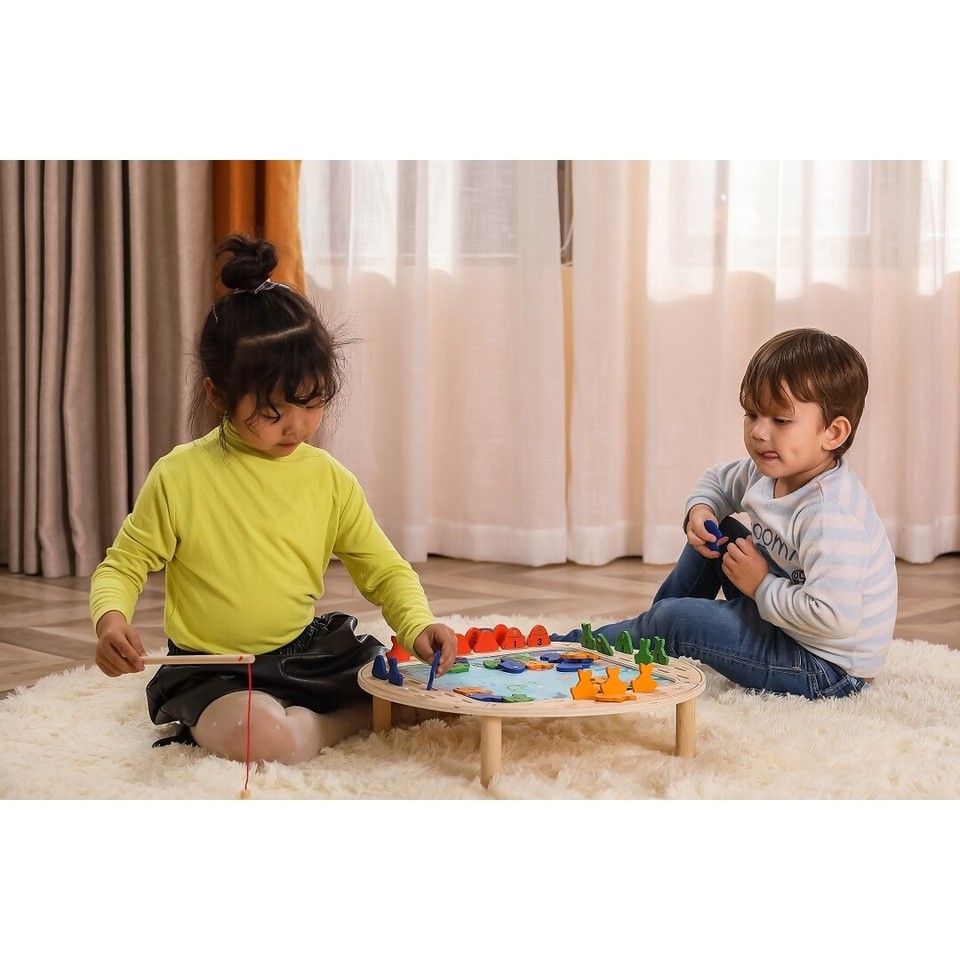 VIGA Wooden Game Fishing Fish FSC eBay