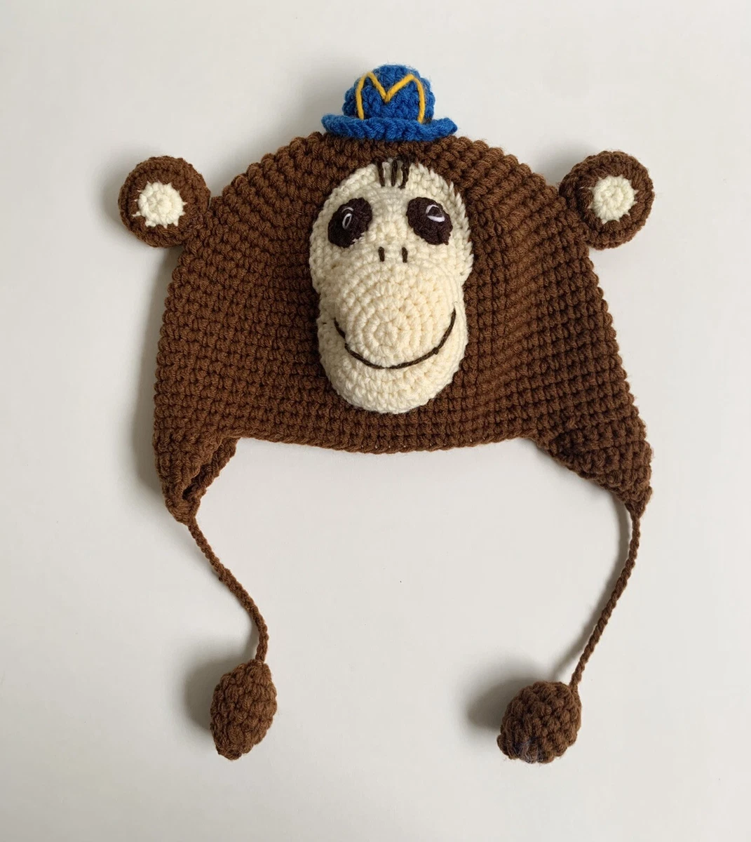 Mailchimp Freddie Monkey Hat Skully Beanie Woven Knitted Adult