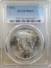 1922 peace dollar PCGS MS63 *VAM 6 doubled branch/dollar/rays TOP50* BR