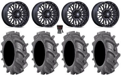 MSA Clubber 14'' Wheels Black DDT 28'' BKT AT 171 Tires Commander Maverick