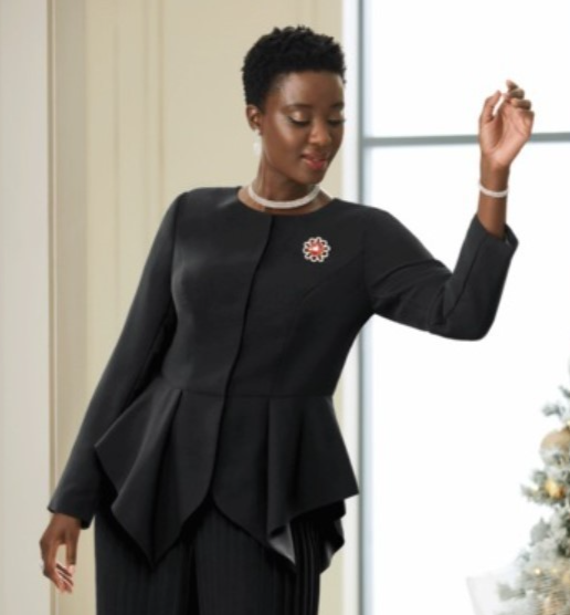 Size 16W PLUS Ashro Black Formal Wedding Church Party Funeral Noelani ...