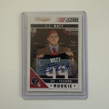 J.J. Watt 2011 Panini Score Signatures Rookie Auto