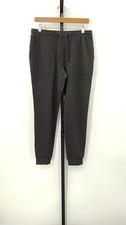 Quince Women Supersoft Fleece Joggers Black Pants S