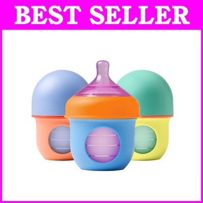 Nursh Silicone Baby Bottle Set - Slow Flow Nipple