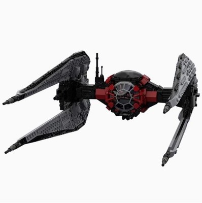 Titanium Fighter Improved Interceptor Sci-Fi Spaceship Model Building Set