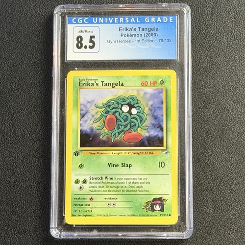 Erika's Tangela (1st Edition) graded CGC 8.5 for sale on eBay