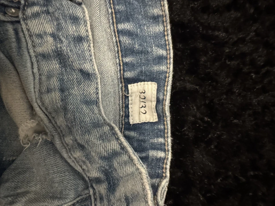 Jeans skinny masculino Smoke Rise desgastado tamanho 32x32 – streetwear rasgado - Imagem 4 de 4