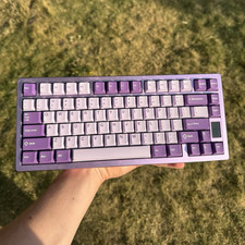 Chilkey ND75 Tastatur   Lila/Weiß   wie neu