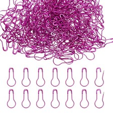 Safety Pins, 500Pcs Metal Bulb Safety Pins Stitch Markers Knitting Pin, Purple