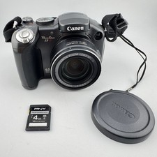 Canon PowerShot S3 IS Digital Camera 6.0MP 12x Optical Zoom WORKS