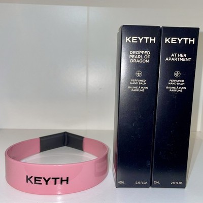 KEYTH Perfumed Hand Balm Cream Set with Pink Headband - Two 2.19 oz Creams