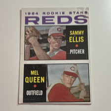 Topps 1964 Reds Rookie Stars Rookie #33 Sammy Ellis/Mel Queen Reds MLB Card. rookie card picture