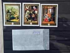 HONGRIE - JOLI LOT DE TIMBRES OBLITERES DE HONGRIE Peintures