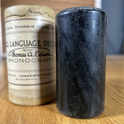 Edison Cylinder Record French Lesson No 7 ICS Language System Untested
