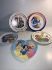 Lot of 5 Kids Melamine Plastic Plates Disney Sesame Street Raggedy Anne & Andy