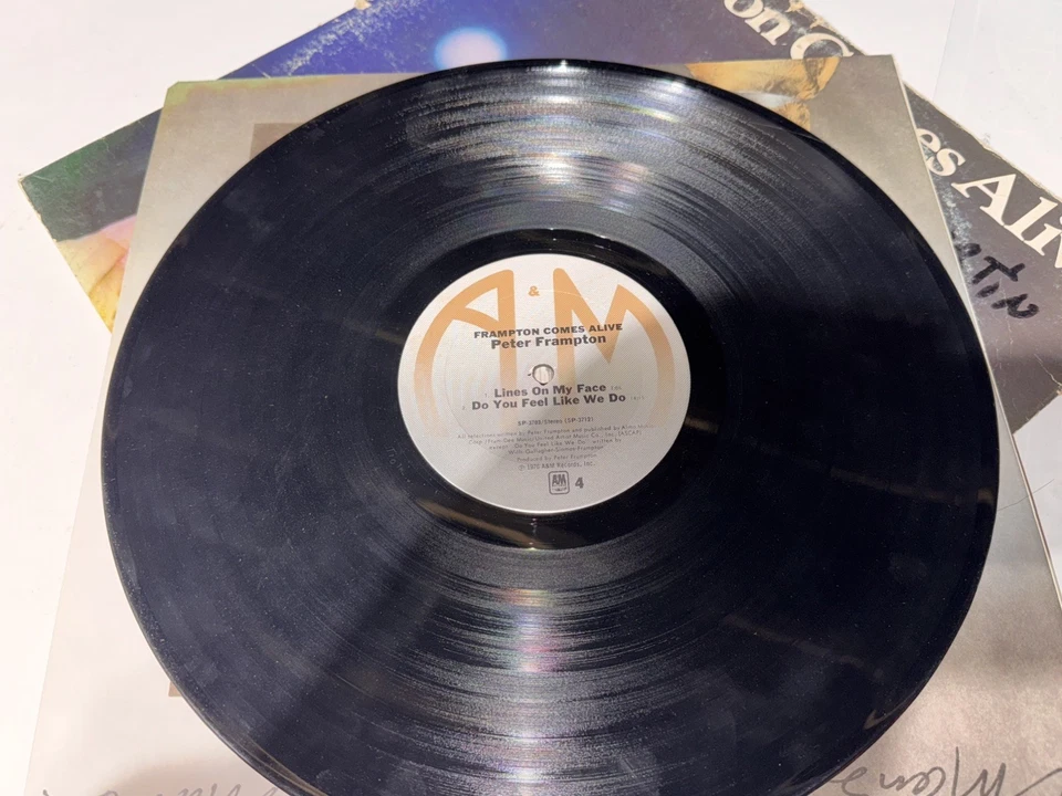 Peter Frampton Comes Alive Double LP Vinyl Records 1976 - Image 3 of 4