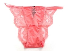 .VICTORIA'S SECRET LACE SATIN STRING CHEEKY PANTY M
