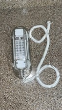 Vintage Retro Phone Landline Wall Telephone Clear Rhonda Untested Phone Only