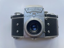 Vintage Exacta Varex (Ihagee Dresden) 35mm camera with case,  3 lenses, and more