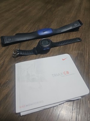 Vintage Y2K NIKE TRIAX C8 with Heart Rate Monitor SM0017-044 New Battery 