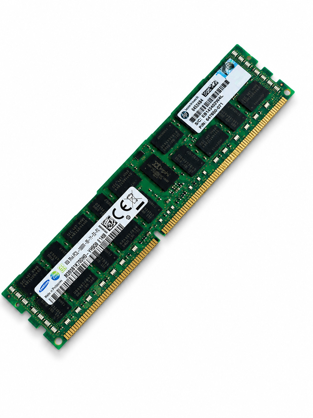Samsung 8GB 2Rx4 PC3L-10600R DDR3 ECC Registered RAM Serveur HP 647650-071 64524