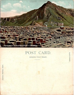 Giant's Causeway Postcard Horizontal Formations Ireland Lawrence Dublin Unposted