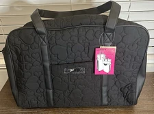 BETSEY JOHNSON Quilted Hearts Weekender Duffel Bag LB102100