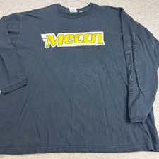 Mecca Shirt 2XL Black Double Sided Long Sleeve Made in USA Vintage
