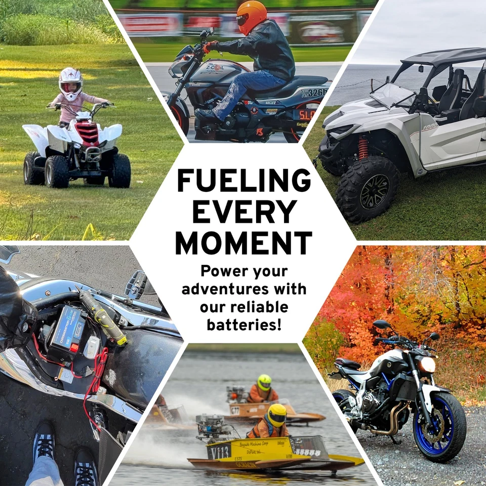 Batería de motocicleta YT14B-BS AGM para Yamaha XV17P Road Star Warrior 2002-2013 Foto 3 de 4