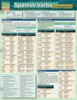 Spanish Verbs: Conjugations QuickStudy Laminated Reference Guide (QuickStudy...