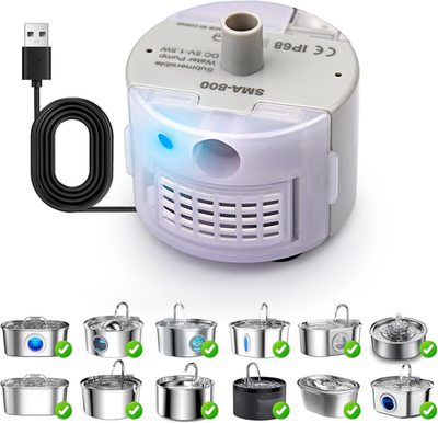 #ad #ad Cat Water Fountain PumpCat Fountain Pumps Replacement SMA 800 Submersible Motor $16.79