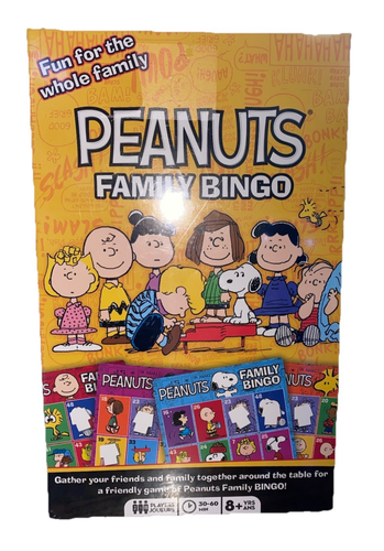 Peanuts Family Bingo Game NEW - Picture 1 of 4