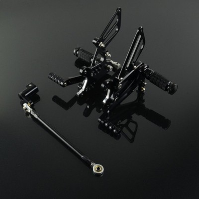 CNC Adjustable Rearset Foot pegs Rear set For Honda CBR 929 RR 2000-2001 Black
