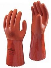 1 DZ SHOWA 620 PVC Chemical Resistant Liquid Proof Gloves SMALL FREE SHIPPING