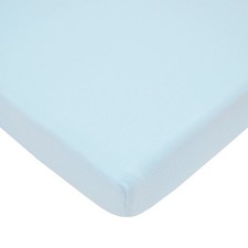 American Baby Company 100 Natural Cotton Mini Crib Pack of 1 , Blue