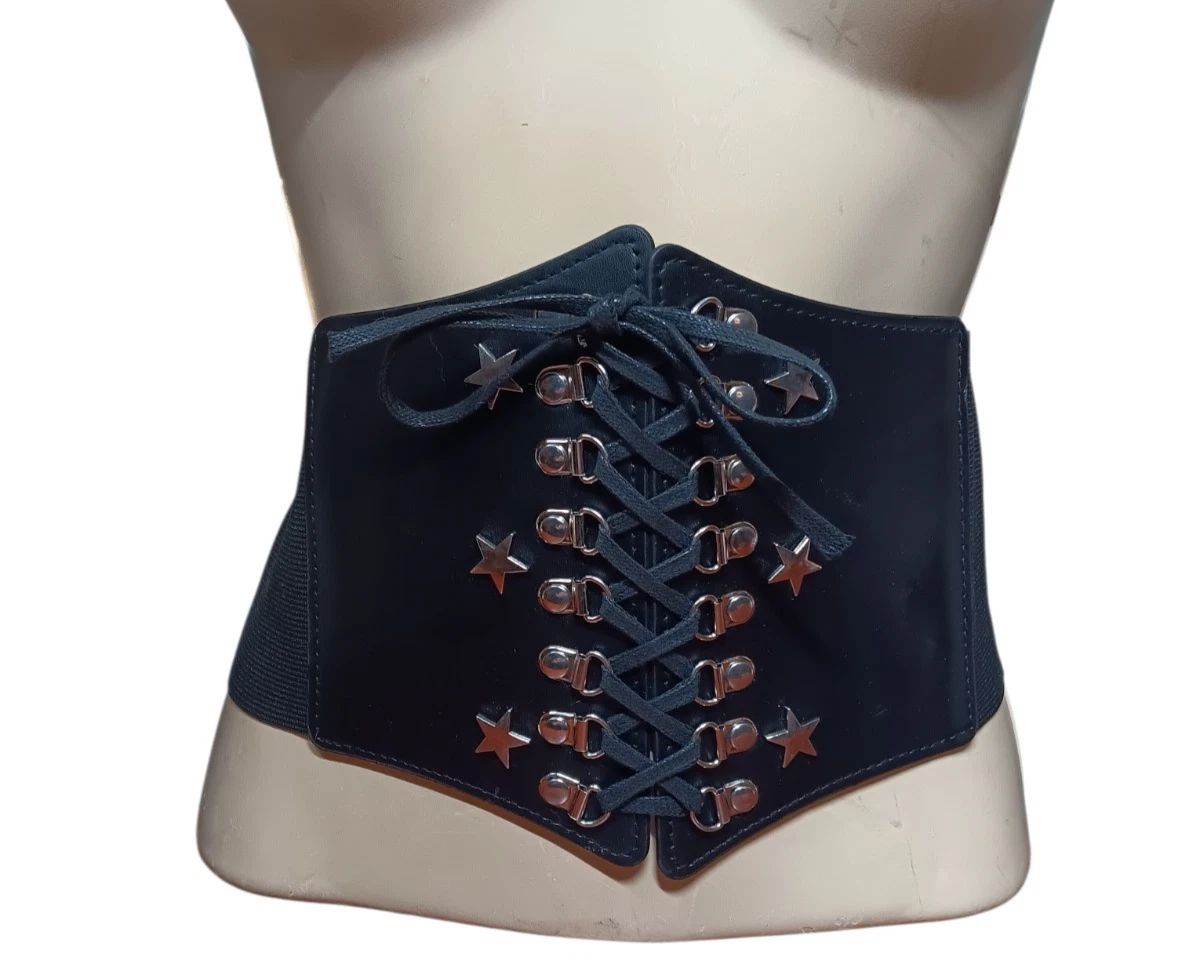 Hilarys Vanity Sexy Slimming Women Corset  Tied Lace Up Goth Witch Leather Fairy Women main image 2